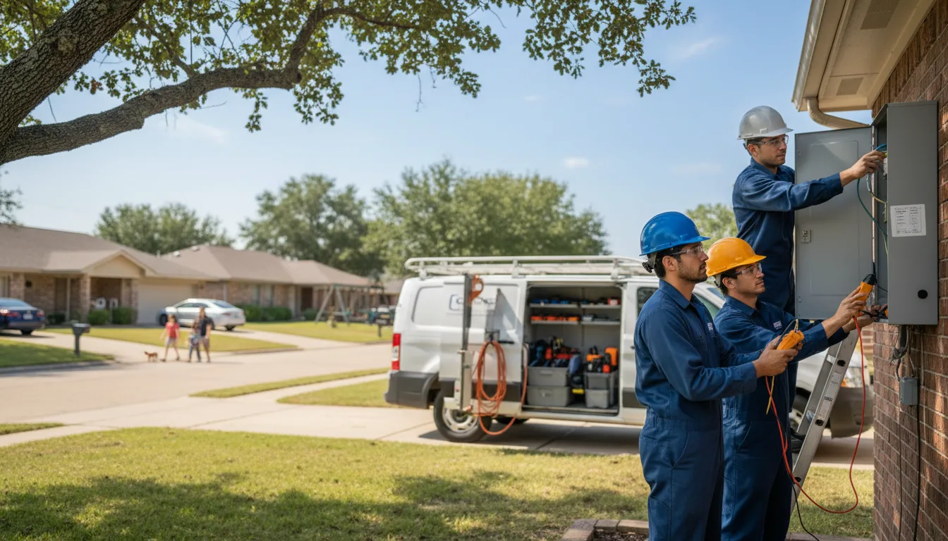 Certified electrician providing emergency electrical services in Amazonia, MO